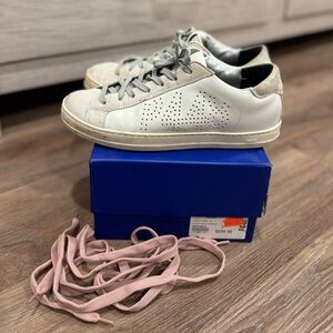 P448 White and Gray Sneakers